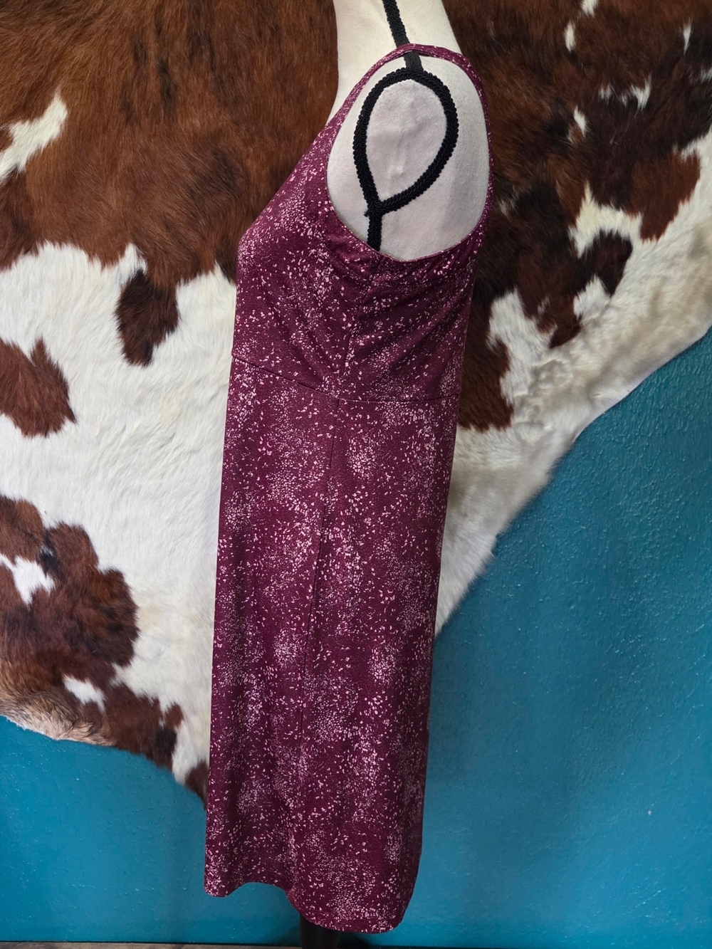 Columbia Maroon Speckled Racerback Mini Dress - Picture 3 of 6